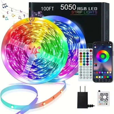 Pametna RGB LED traka 65.6ft daljinski upravljač za promjenu boje i kontrola aplikacija